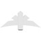 Ekena Millwork Davenport Architectural Grade PVC Gable Bracket, 48"W x 20"H x 4"D x 6"F, 10/12 Pitch GBP048X20X0406DAV00 - alternate 5